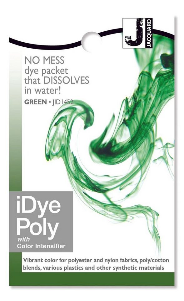 Jacquard Textilfarbe iDye Poly, Färbemittel für synthetische Gewebe, 14g Päckchen inkl. Farbverstärker von Jacquard