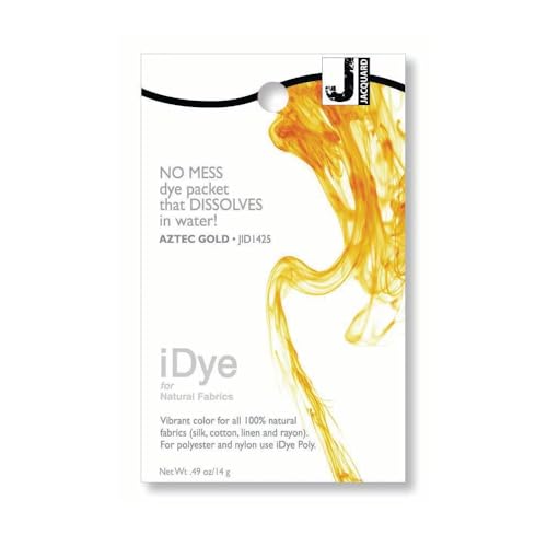 Jacquard iDye Azteken-Gold Stoff Farbstoff für Textilien aus Naturfasern, 14g Keine Unordnung Packung Jacquard iDye Azteken-Gold Stoff Farbstoff für Textilien aus Naturfasern, 14g Keine Unordnung Packung von Jacquard
