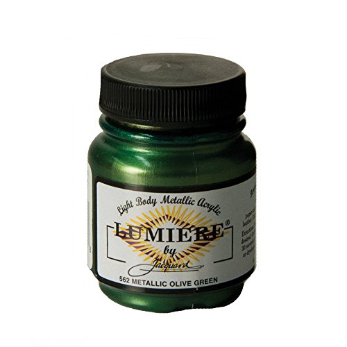 Metallic Olive Green Lumiere Metallic Acrylic Paint 2.25 Ounces LUMIERE-562 von Jacquard