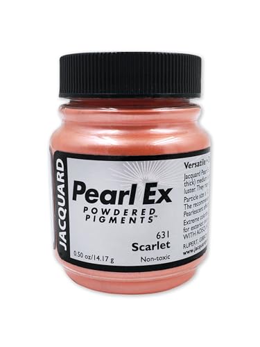 Pearl-Ex Pigment by Jacquard, Creates Metallic or Pearlescent Effect, .5 Ounce Jar, Scarlet von Jacquard