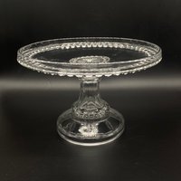 Vintage - Eapg Klarglas Sockel Kuchenständer Im Aetna Muster Kristallglas von JacquelynVaccaro