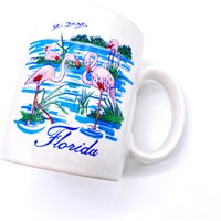 Vintage - Florida Flamingos Kaffeebecher von JacquelynVaccaro