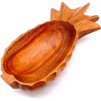 Vintage - Kamari Woods Hawaiianisch Handgeschnitzt Holz Ananasförmige Schale von JacquelynVaccaro