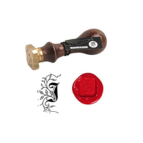 Jacques Herbin 40010T Siegel eckig mit HolzGriff Petschaft-Buchstabe J von Jacques Herbin