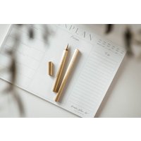 Kugelschreiber Messing // Hexagon von JacquiDesignsShop