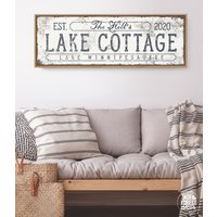 Lake Cottage Schild Rustikales Haus Dekor Geschenk Für Sie von JadeForestDecor