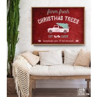 Rustikales Weihnachtsbaum Zeichen - Großes Leinwand Wand Dekor Rustikales Weihnachtsbaum Zeichen - Großes Leinwand Wand Dekor von JadeForestDecor