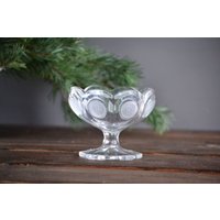 Fostoria Gefrostete Münze Jam Jelly Schüssel Vintage Glas Offene Kompott Servieren Mid Century Modern Mcm Eiscreme Überbacken Getäfelt von JadeandLoren