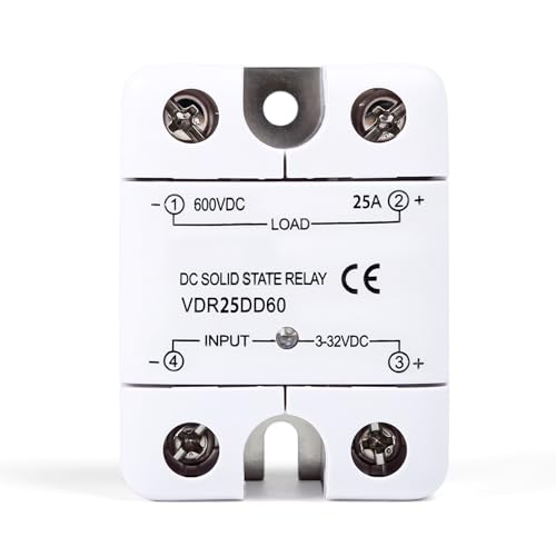 25A 600V Halbleiterrelais DC zu DC 3-32VDC Eingang 0-600VDC Ausgang SSR Halbleiterrelais-Modul 25A 600V Halbleiterrelais DC zu DC 3-32VDC Eingang 0-600VDC Ausgang SSR Halbleiterrelais-Modul von Jadeshay