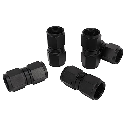 5 Stück 10 An Fitting Adapter, 10 An Buchse auf 10 An Buchse, Gerade Drehkupplung, Schlauchendstück aus Aluminiumlegierung von Jadeshay