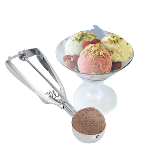Cookie Scoop Set, Edelstahl-Eisportionierer Cookie Scoop Ice Cream Scoop Trigger(4CM) von Jadeshay