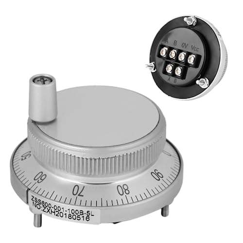 Jadeshay Elektronischer Handrad-Generator 5V 60MM Handrad Encoder, CNC Rotate Encoder, Manueller Impulsgenerator, für CNC-System (weiß) von Jadeshay
