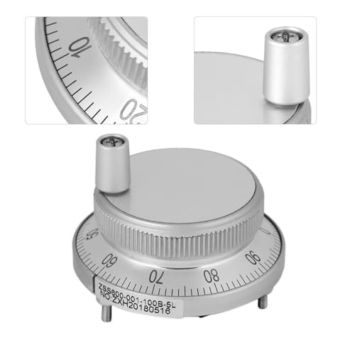 Jadeshay Elektronischer Handrad-Generator 5V 60MM Handrad Encoder, CNC Rotate Encoder, Manueller Impulsgenerator, für CNC-System (weiß) von Jadeshay