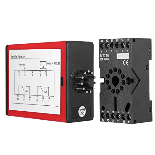 Jadeshay Fahrzeug-Detektor, Einkanal Induktionsschleifen Vehicle Detector Induktiver Fahrzeugschleifendetektor for Parkplatz Access Control von Jadeshay