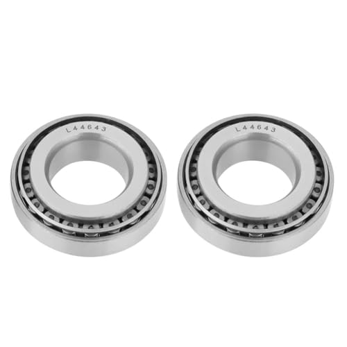 Jadeshay L44643 Kegelrollenlager, 2 Stück Einreihige Hochgeschwindigkeits Kegelrollenlager, Reibungslosem Betrieb, ID25mm OD50.292mm Dicke 14.22mm von Jadeshay
