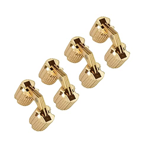 Jadeshay 4pcs 8MM Zylindrisches Messingrohr Unsichtbares Möbelscharnier Verdecktes Scharnier von Jadeshay