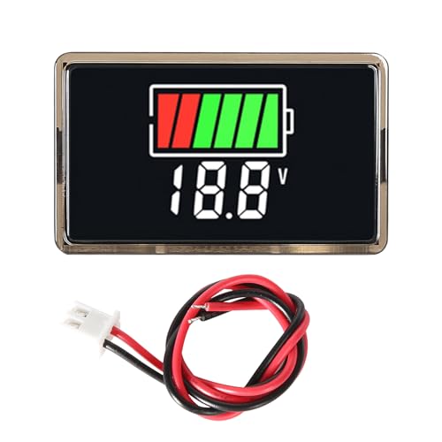 Jadeshay Batteriekapazitätsmonitor, Batteriewächter 12v Batteriekapazität Spannungsprüfer Stromzähler Batterie Monitor 8–100 VDC für Autos Boote Wohnmobil von Jadeshay
