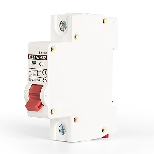 Jadeshay DC Miniatur Leistungsschutzschalter 20A 250V 1P Miniaturschutzschalter Solar Mini Leistungsschalter DC Trennschalter Überlastschutzschalter für PV Anlage von Jadeshay