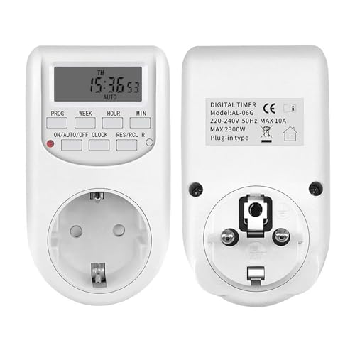 Jadeshay Digitale Zeitschaltuhr Steckdose, Digital Timer Schalter Programmierbarer Timer Schalter 24 Stunden/Woche, mit 16 Gruppen Programme, AC230V 16A 2300W Jadeshay Digitale Zeitschaltuhr Steckdose, Digital Timer Schalter Programmierbarer Timer Schalter 24 Stunden/Woche, mit 16 Gruppen Programme, AC230V 16A 2300W von Jadeshay