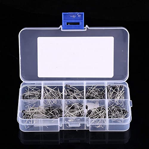 Jadeshay Diode Sortiment Kit, 200pcs 10Values Gleichrichter Dioden-Sortiment Elektronisches Kit 1N4001~1N4007 1N5817~1N5819 Kondensatoren Set Jadeshay Diode Sortiment Kit, 200pcs 10Values Gleichrichter Dioden-Sortiment Elektronisches Kit 1N4001~1N4007 1N5817~1N5819 Kondensatoren Set von Jadeshay