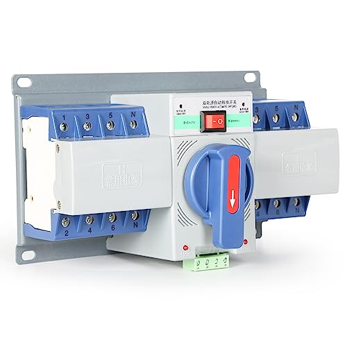 Jadeshay Dual Power Automatischer Transferschalter, 4P 400V Automatischer Umschalter Transferschalter ZGQ1M 63A Notstrom Umschalter für Home von Jadeshay