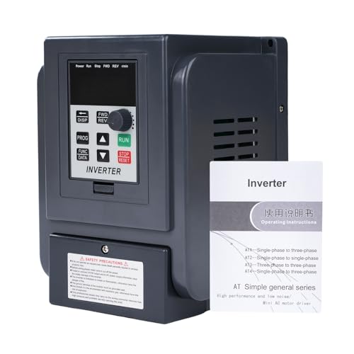 Jadeshay Frequenzumrichter 230v, 2,2 kW VFD 1 Phasen Eingang 1 Phasen Ausgang Motordrehzahlregler für 2,2 kW Motor Jadeshay Frequenzumrichter 230v, 2,2 kW VFD 1 Phasen Eingang 1 Phasen Ausgang Motordrehzahlregler für 2,2 kW Motor von Jadeshay