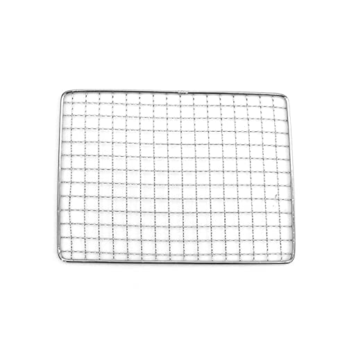 Jadeshay Grillrost – Edelstahl，Wiederverwendbare Grillroste für Picknicks im Freien，Barbecue Wire Mesh BBQ Grill(20 * 15cm) von Jadeshay