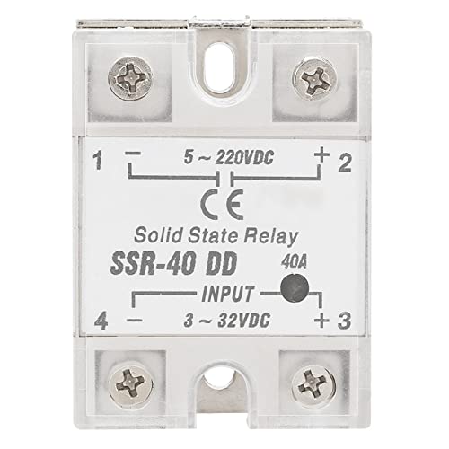 Jadeshay Halbleiterrelais SSR-40 DD 40A 5-220VDC SSR Solid State Relais Modul für industrielle Automatisierungsprozesse Jadeshay Halbleiterrelais SSR-40 DD 40A 5-220VDC SSR Solid State Relais Modul für industrielle Automatisierungsprozesse von Jadeshay