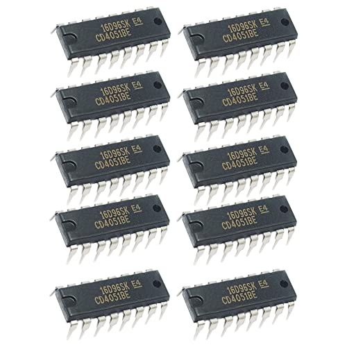 Jadeshay IC Chipsatz, 10 Stück/Los CD4051BE-Chipsatz IC-Chipsatz Hochpräzise Elektronische Komponenten von Jadeshay