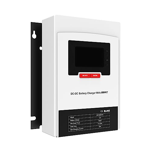 Jadeshay MPPT-Solarladeregler, 30 A, 12 V, PV-Solarpanel-Regler, Batteriesystem mit Bluetooth-Übertragung for versiegelte Gel-Lithiumbatterie (MD1230N05) (Size : 50A) von Jadeshay
