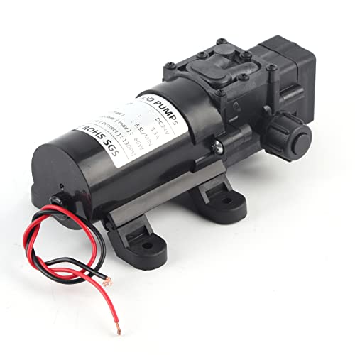 Membranpumpe, DC 24 V 0,9 MPa 80 W Hochdruck-Mikromembran-Wasserpumpe, elektrische selbstansaugende Pumpe für Autowäsche, Bewässerung, Garten von Jadeshay