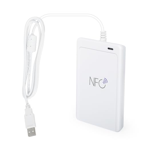 Jadeshay NFC Reader Writer, ACR1552U NFC Kartenleser 13.56 MHz kontaktloser NFC-Leser-Schreiber USB-Schnittstelle for Wohngebiete, Büro, Schulen von Jadeshay