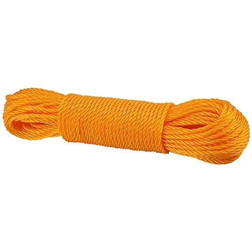 Jadeshay Nylonseil - 20m Leinen Schnur Wäscheleine im Freien bewertet Ersatzgarten Camping im Freien, 4 Farben(Orange) von Jadeshay