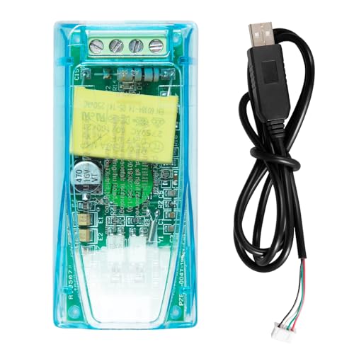 Jadeshay PZEM-004T Multimetermodul Spannungs- und Stromprüfer AC 80–260V 10A Digitales Voltmeter Amperemeter Modul, Watt, Leistung, Volt, Stromtestmodul for TTL, mit USB-Adapterkabel von Jadeshay