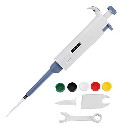 Jadeshay Pipette Mikroliter, Einkanalpipette Instrument für Dosieren, Laborwerkzeug 20~200ul (Capacity : M200) von Jadeshay