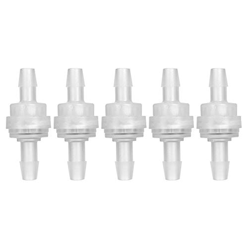 Jadeshay Kunststoff Rückschlagventil, 5PCS 6mm Rückschlagventil Rückschlag Einwegventil Rückschlagventil für Wasseraufbereitung von Jadeshay