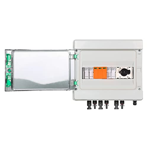 Jadeshay Solar Anschlusskasten Photovoltaik, 1000V DC Überspannungsschutz PV DC Trennschalter mit 32A Leistungsschalter, Solar PV Anschlusskasten 2 String IP65 für Solarmodul-System-Kit Jadeshay Solar Anschlusskasten Photovoltaik, 1000V DC Überspannungsschutz PV DC Trennschalter mit 32A Leistungsschalter, Solar PV Anschlusskasten 2 String IP65 für Solarmodul-System-Kit von Jadeshay