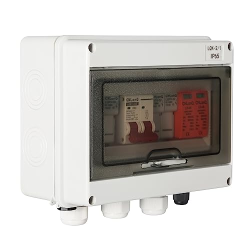 Jadeshay DC Trennschalter Pv Anlage, Überspannungsschutz PV DC Trennschalter Blitzschutz Leitungsschutzschalter 500VDC 2 polig 63A 20-40KA PV Anschlusskasten Für PV Anlage Komplettset Jadeshay DC Trennschalter Pv Anlage, Überspannungsschutz PV DC Trennschalter Blitzschutz Leitungsschutzschalter 500VDC 2 polig 63A 20-40KA PV Anschlusskasten Für PV Anlage Komplettset von Jadeshay