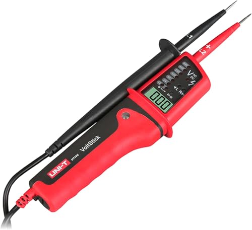 Jadeshay Spannungsprüfer 2 Polig, UT15C Wasserdichter Spannungsprüfer Zweipolig Stromprüfer Spannungsprüfer Digital Phasenprüfer 12V~690V AC/DC Automatische Reichweite LCD Anzeigen von Jadeshay