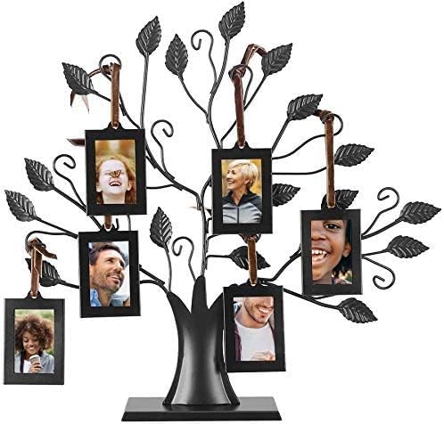 Jadeshay Stammbaum Frame-Photos Display Tree Family mit hängenden Bilderrahmen Freistehende Tischdekoration(s) von Jadeshay