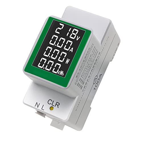 Jadeshay Stromzähler, Amperemeter PZEM-008 AC50-300V/100A Digitalanzeige Spannungsprüfer Wattmeter mit Hintergrundbeleuchtung von Jadeshay