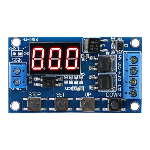 Jadeshay Timer Modul, Intervallschalter Relaismodul DC 5V - 36V Timer Modul Trigger Zyklusverzögerung Zeitschaltuhr mit LED-Anzeige Jadeshay Timer Modul, Intervallschalter Relaismodul DC 5V - 36V Timer Modul Trigger Zyklusverzögerung Zeitschaltuhr mit LED-Anzeige von Jadeshay