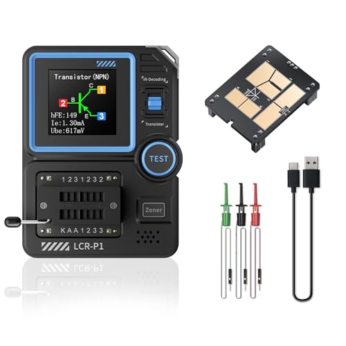 Jadeshay Transistor Tester, LCR-P1 Meter Multifunktionaler Transistor Kondensator Tester SMD Elektronikkomponententester für Kapazitäts-, Widerstands- und Transistortester Bauteiltester Jadeshay Transistor Tester, LCR-P1 Meter Multifunktionaler Transistor Kondensator Tester SMD Elektronikkomponententester für Kapazitäts-, Widerstands- und Transistortester Bauteiltester von Jadeshay