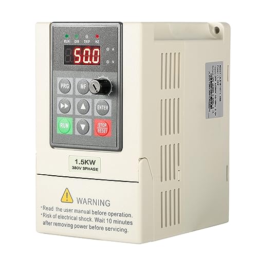 Jadeshay Variabler Frequenzumrichter, 380V VFD Motordrehzahlregler Dreiphasen-Eingangs-/Ausgangsfrequenzumrichter zur Motordrehzahlregelung (Size : 2.2KW) von Jadeshay