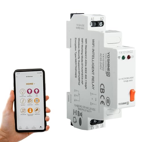 Jadeshay Zeitrelais Smart Timer Schalter WiFi Intelligente Fernbedienung Relais DIN-Schiene Typ AC220V Steuerrelais for Smart Home von Jadeshay