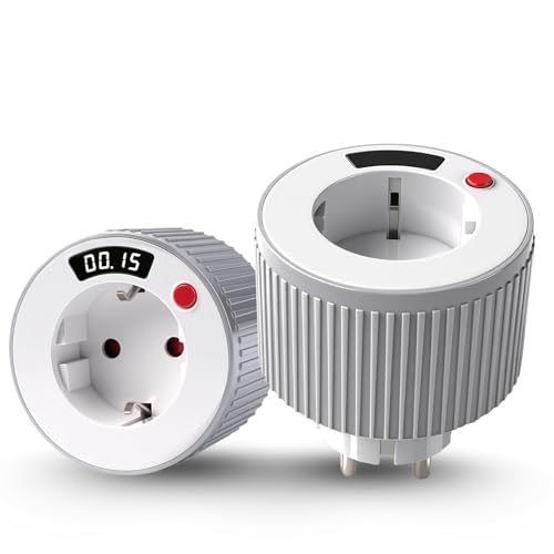 Jadeshay Countdown Timer Steckdose, Mechanischer Zeitschaltuhr Steckdose mit Timer 1 Minuten bis 24 Stunden Mit LED-Digitalanzeige 3680W 230V für alle Arten von Haushaltsgeräte(TM15) von Jadeshay