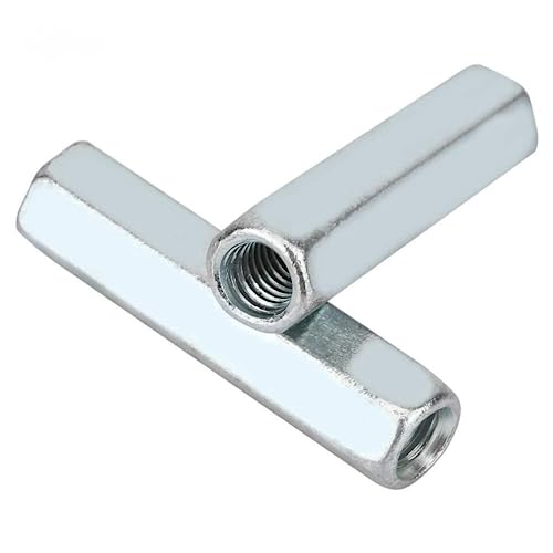 Mutternbefestigung - M6 * 40 lange Stangenmutter Sechskantmutter Abstandsgewinde, 5er-Pack Mutternbefestigung - M6 * 40 lange Stangenmutter Sechskantmutter Abstandsgewinde, 5er-Pack von Jadeshay