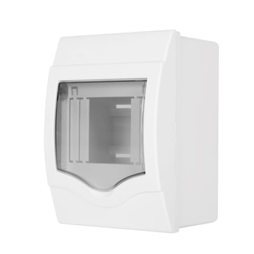 Verteilerschutzkasten, Jadeshay DIN-Schienen-Universal-Verteiler-Anschlusskasten, Aufputz-/Unterputz-Verteilerkasten mit wasserdichter transparenter Abdeckung, for Wand-Leistungsschalter im Innen- und von Jadeshay