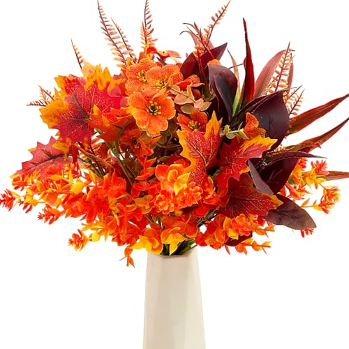 Jadeunm 6 Bündel Künstliche Herbstblumen Herbstdeko Herbststrauß Künstliche Blumen Herbst Balkonpflanzen Kunstpflanzen Herbstblätter Herbstdeko für Innen Draußen Tisch Balkonkasten Blumenkasten Jadeunm 6 Bündel Künstliche Herbstblumen Herbstdeko Herbststrauß Künstliche Blumen Herbst Balkonpflanzen Kunstpflanzen Herbstblätter Herbstdeko für Innen Draußen Tisch Balkonkasten Blumenkasten von Jadeunm