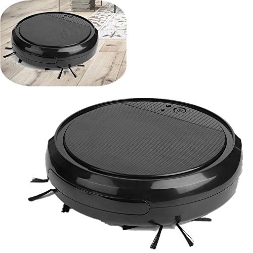Intelligenter Kehrroboter, multifunktionaler intelligenter Staubsauger mit -Licht, Staubsauger-Set für Tierhaare, Teppiche und Hartböden(Schwarz) von Jadpes